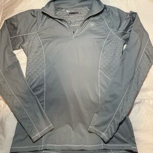 Ariat Tek Cold Series Gray Quarter-Zip Pullover